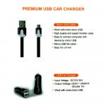 Wholesale 2 in 1 Premium Micro USB V8/V9 Car Charger 2 Output 2A